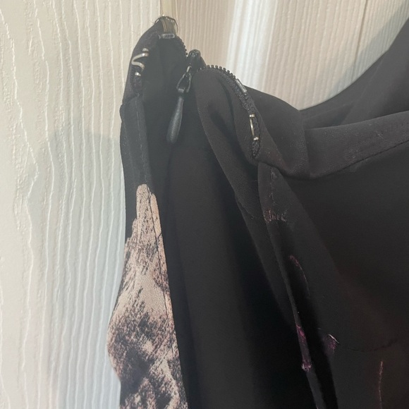 Le Chateau One Shoulder Floral Chiffon Dress NWOT size Xsmall - Picture 9 of 14